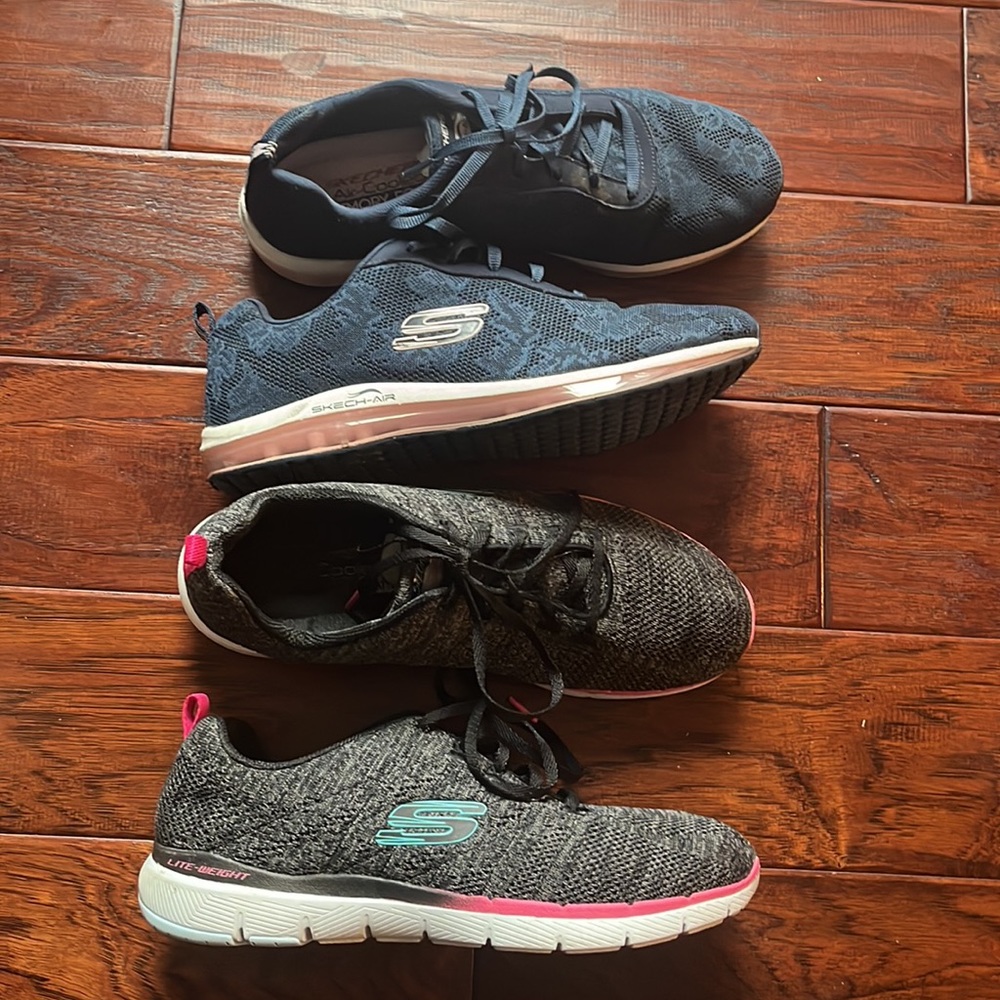 Women’s Sketcher’s Air-Cooled Memory foam bundle of 2 pairs of shoes